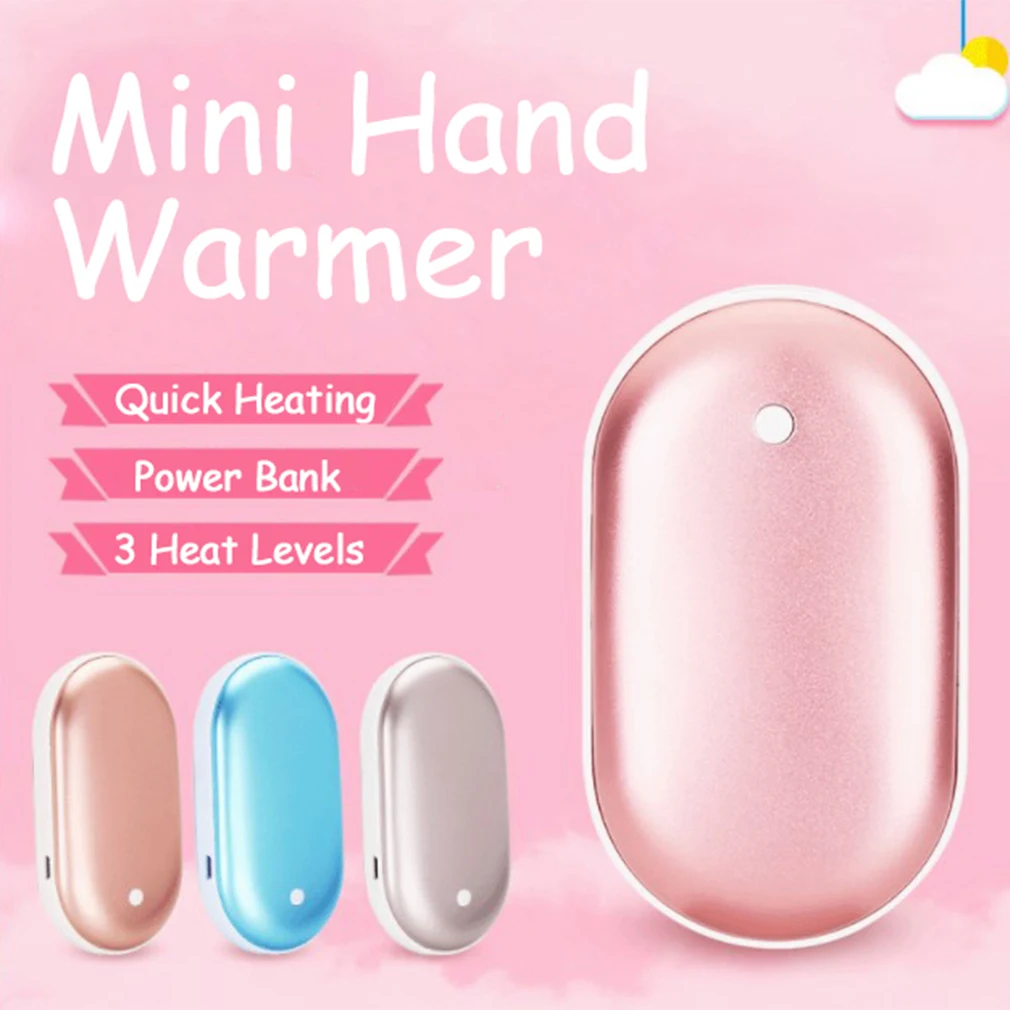 Winter Mini Hand Warmer Heating Pad USB Rechargeable Handy Warmer Heater Pocket Mini Cartoon Electric Heater Warm 2000mAh
