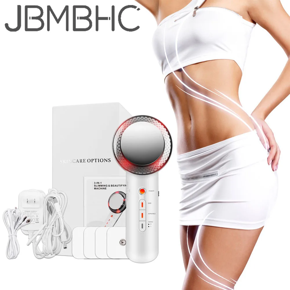 

3 In 1 Ultrasonic Cavitation Slimming Machine Fat Burner Losing Weight Portable Ultrasound EMS Infrared Anti-cellulite Massager