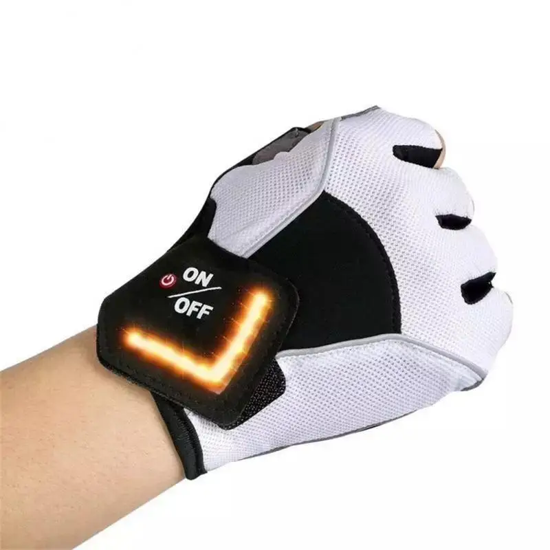 

Batteries Cycling Half-finger Gloves Led Light Gravity Sensing Bicycle Turn Signal Half Finger Gloves Intelligent Recognition