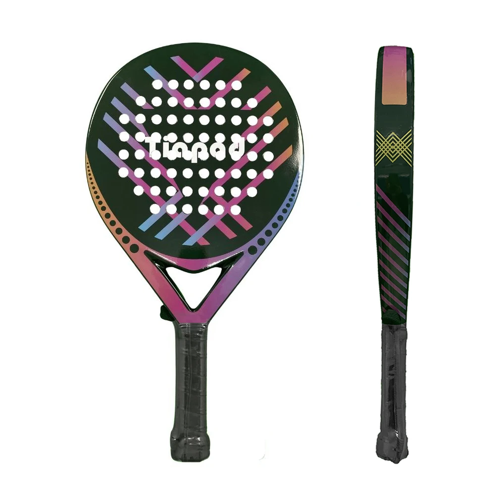 2023 NEW Padel Racket Carbon Fiber Power Lite Pop Tennis Paddle High Quality Paddleball Racquets