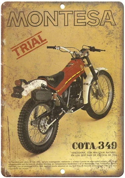 Montesa Trail Bike COTA Retro tin sign nostalgic ornament metal poster garage art deco bar cafe shop