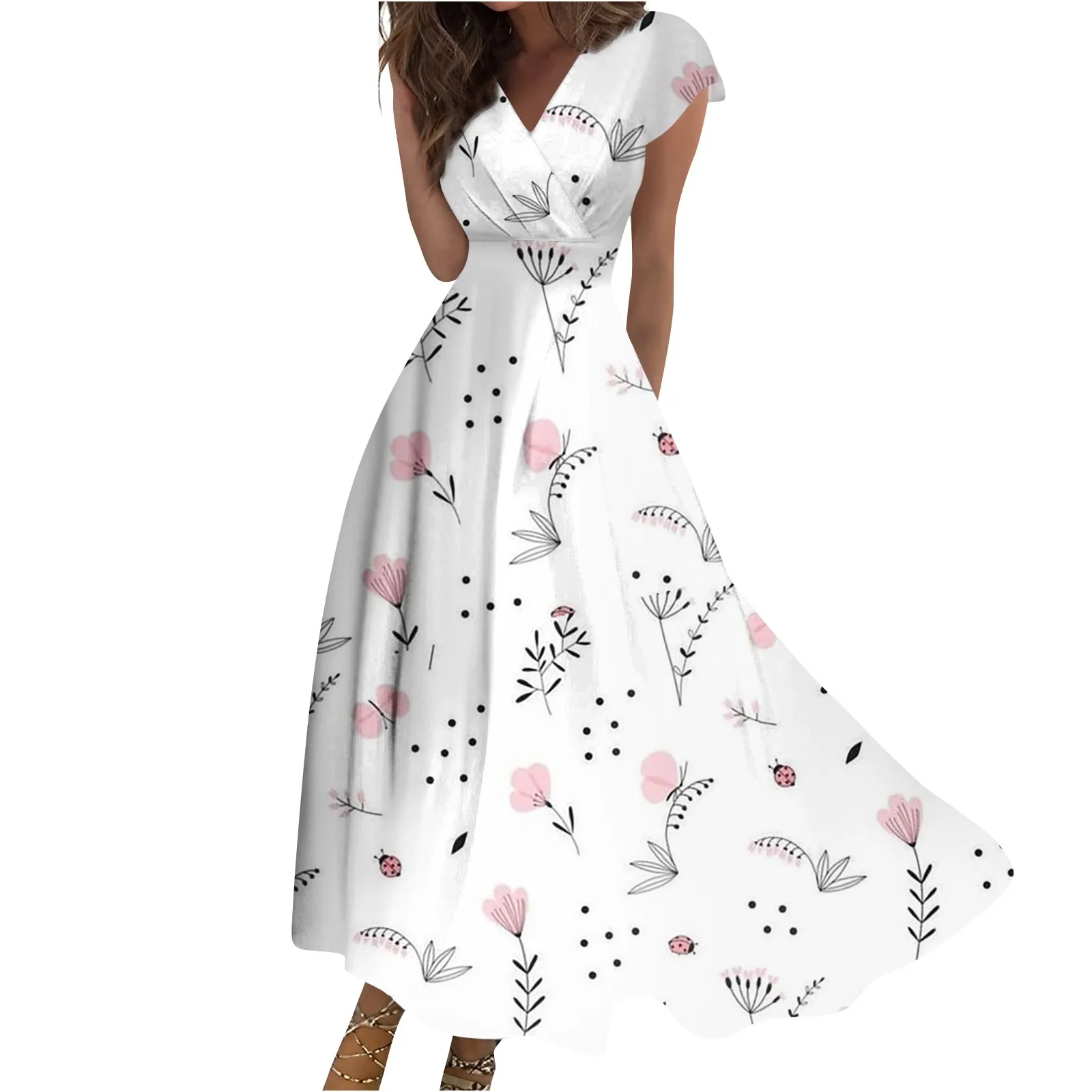 

Women'S Long Dress Maxi Dress Casual Dress Chiffon Dresses Swing Dress Solid Color Casual Mature Outdoor Daily Date Ruffled
