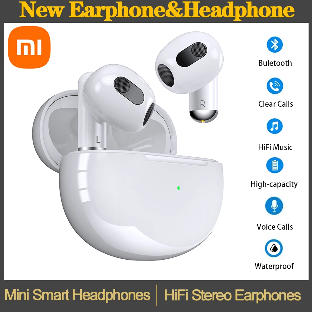 

Xiaomi HiFi Stereo Bluetooth Беспроводные наушники TWS Спортивные наушники Переименуйте наушники с сенсорным управлением Air Pro 4 Auto Connect Phone