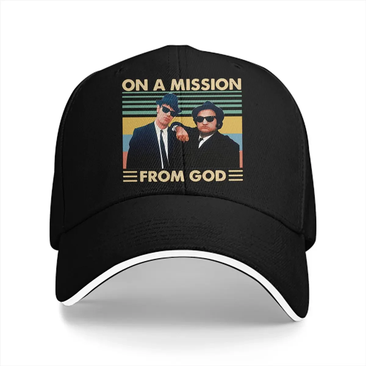 Винтажные бейсболки с надписью On A Mission From God