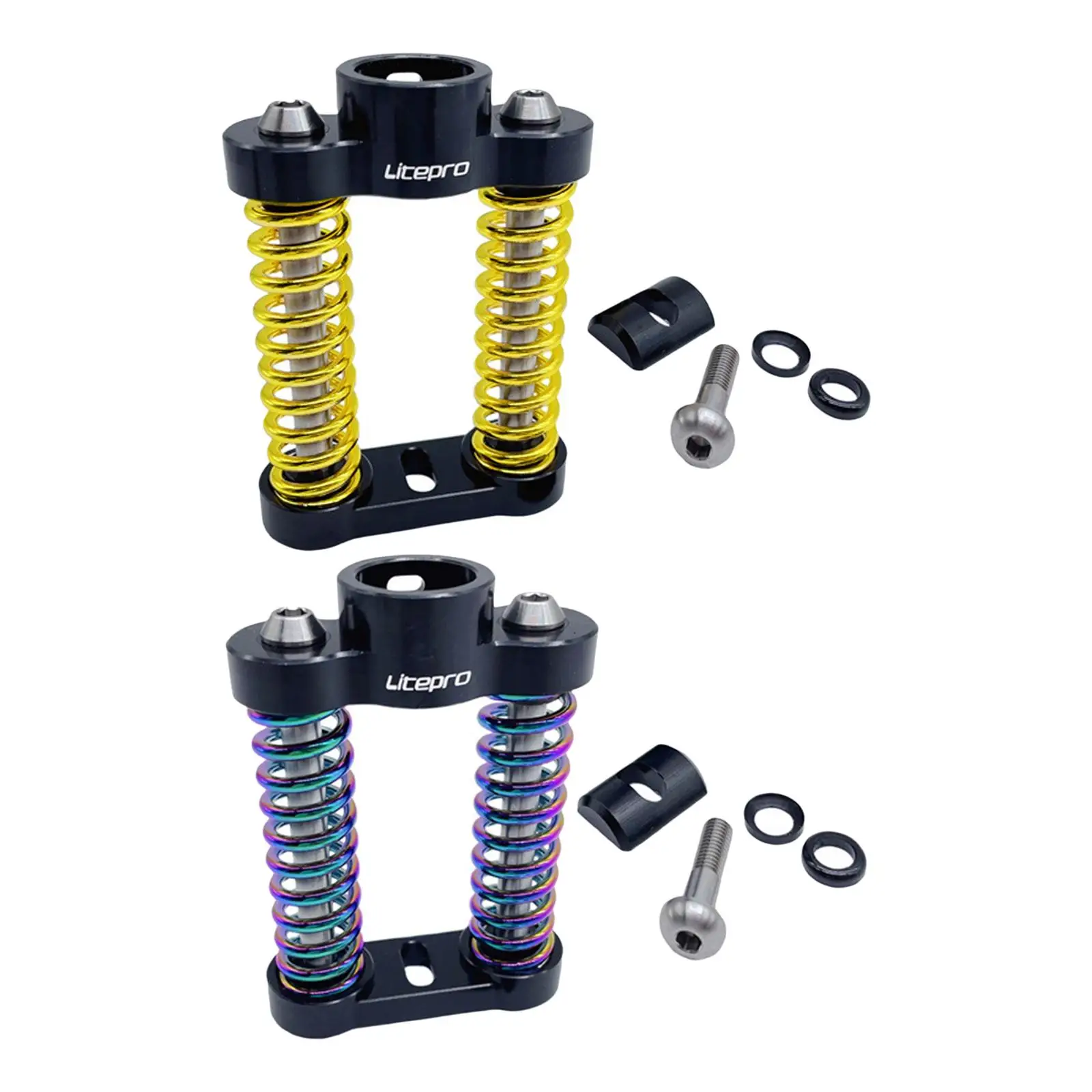 

Folding Bicycle Shock Absorber Dual Spring Equipment Cycling