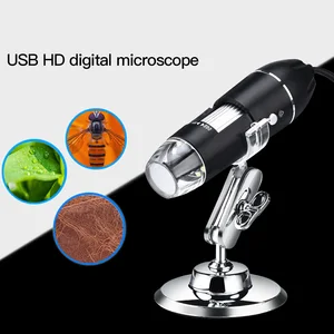 Adjustable 1600X 2MP 8 LED Digital Microscope for Type-C/Micro USB Magnifier Electronic Stereo USB Endoscope For Phone PC