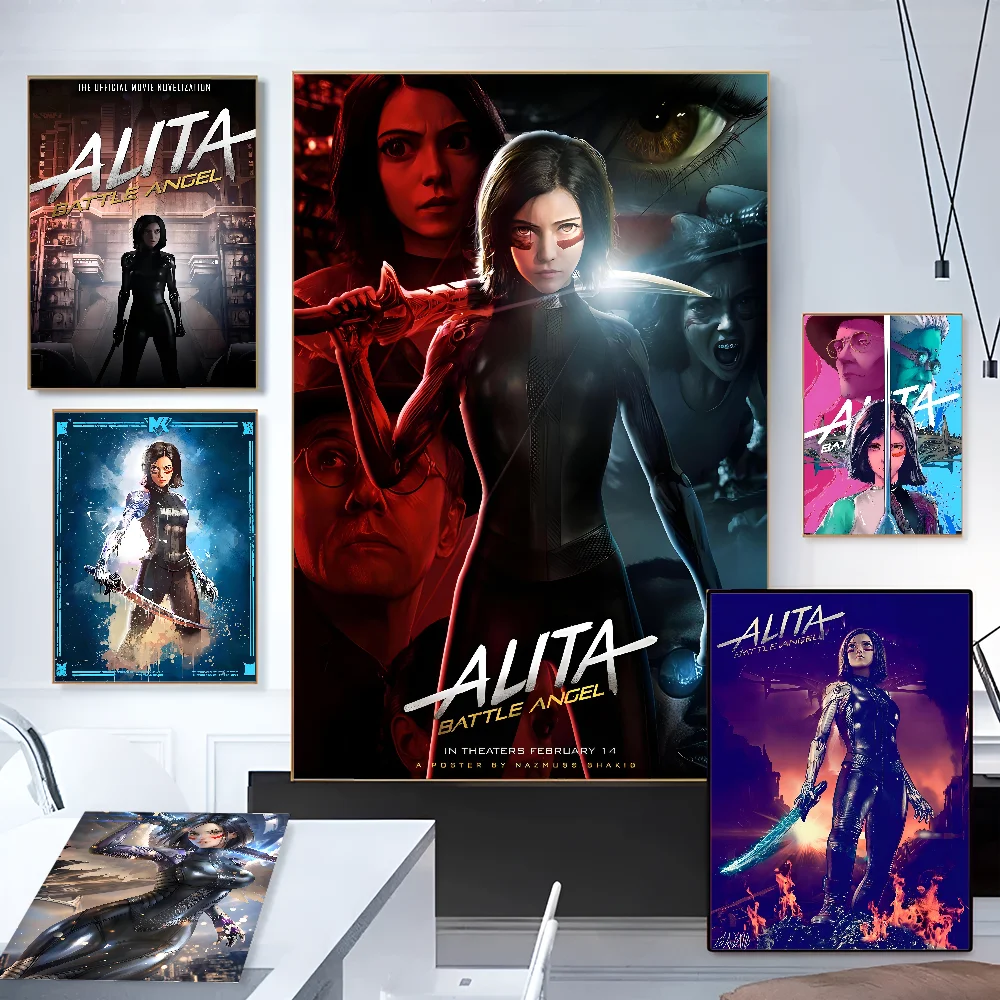 Hot Toys A-Alita B-Battle Angel Poster Paper Print Home Living Room Bedroom Entrance Bar Cafe Art Painting Decoration