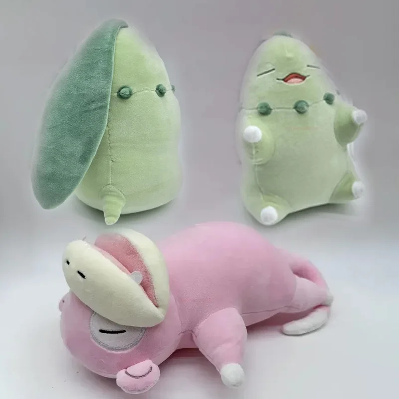 

Плюшевые куклы Покемон чикорита слонотыкать, аниме, серия сна, мягкая набивная Подушка, игрушка в виде монстра, подарок