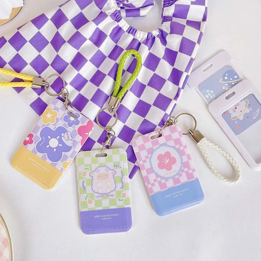 

Girls Kids Credit Card Student Kawaii Small Flower Protective Case Subway Card Bus Card Holder ID Card Holder