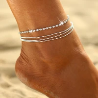 delysia king european and american womens new simple beach anklet