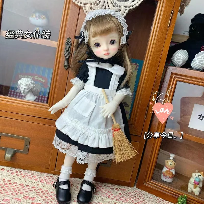 

1/6 Bjd doll Lolita style black and white dress skirt 30cm toy cloth (Fit ,Azone,ICY, JerryB, 1/6 Doll Accessories)270033