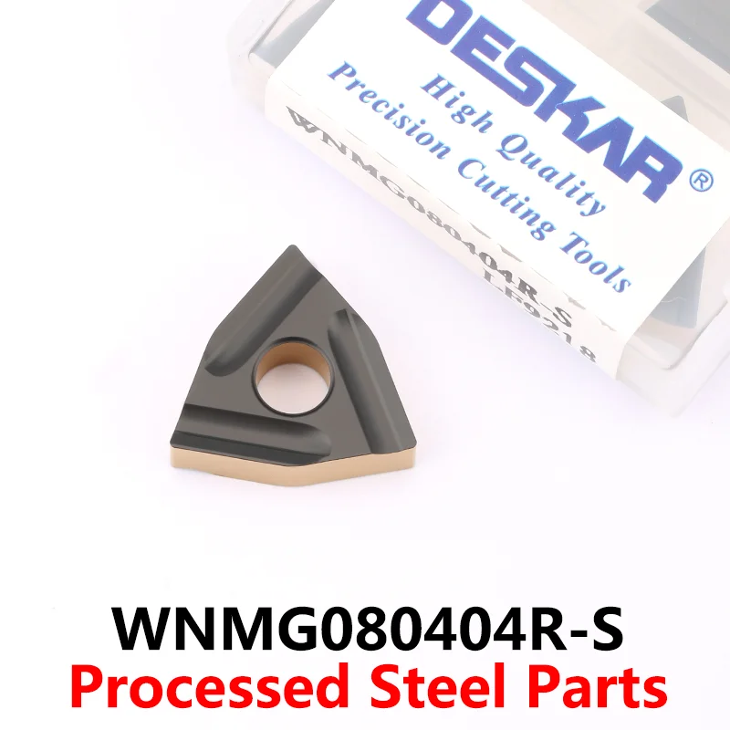 

DESKAR вклады WNMG 080404 Р-С WNMG 080408 R-S WNMG LF9218 токарный станок, токарные инструменты, твердосплавные лезвия, обработка стальных деталей