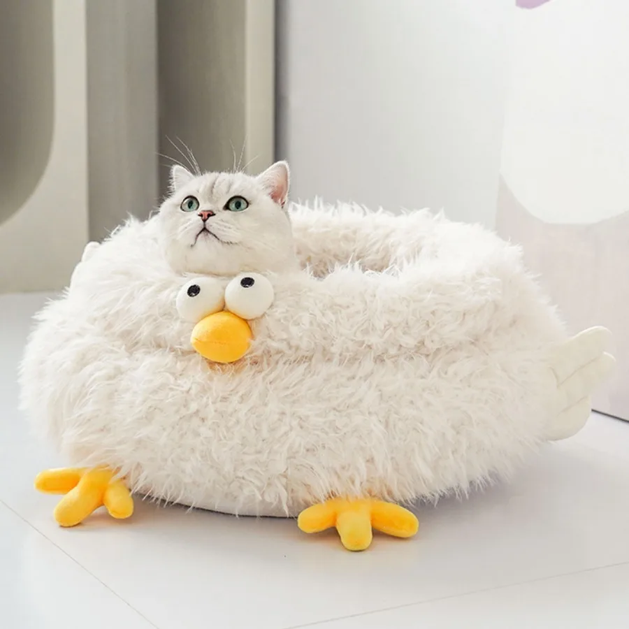 

Мебель Закрытая Лежанка для цыпленка для кошек пушистая уютная модная Лежанка для котят моющиеся спящие кошки гнездо для собак товары для домашних животных