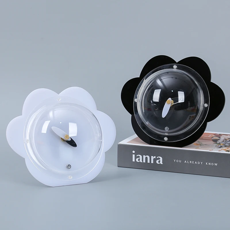 

Acrylic Creative Space Clock Living Room Home Decoration Cloud Shaped Simple Silent Wall Clock