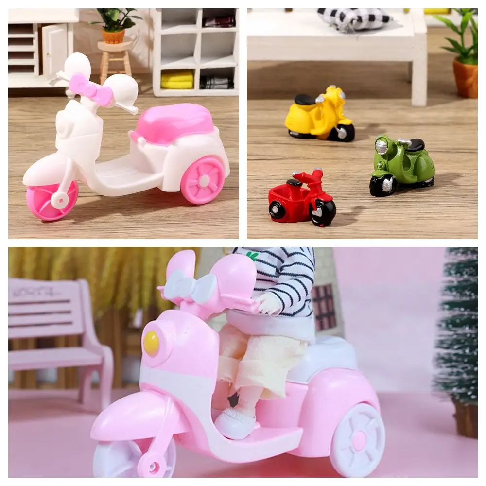 

Scale Kids Toy Doll House Ornaments Resin Craft Dollhouse Motorcycle Miniature Tricycle Fairy Garden Dolls Accessories