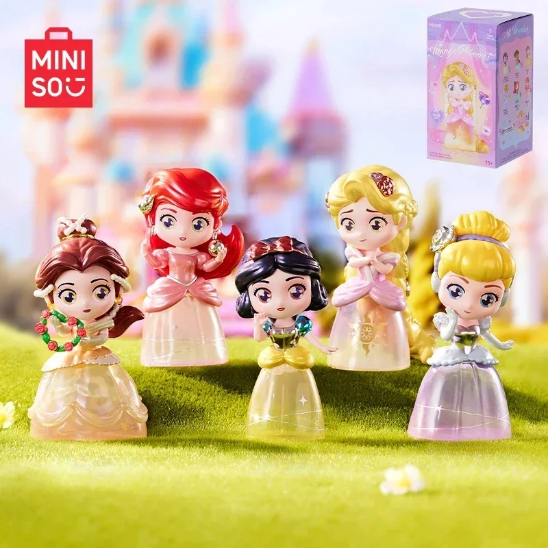 MINISO Принцесса Диснея Анимационный Орнамент Банк Для Хранения Слепая Коробка