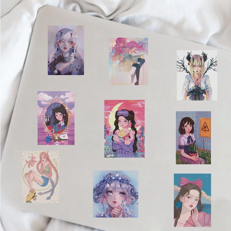 50 шт. декоративные наклейки для ноутбука и чемодана