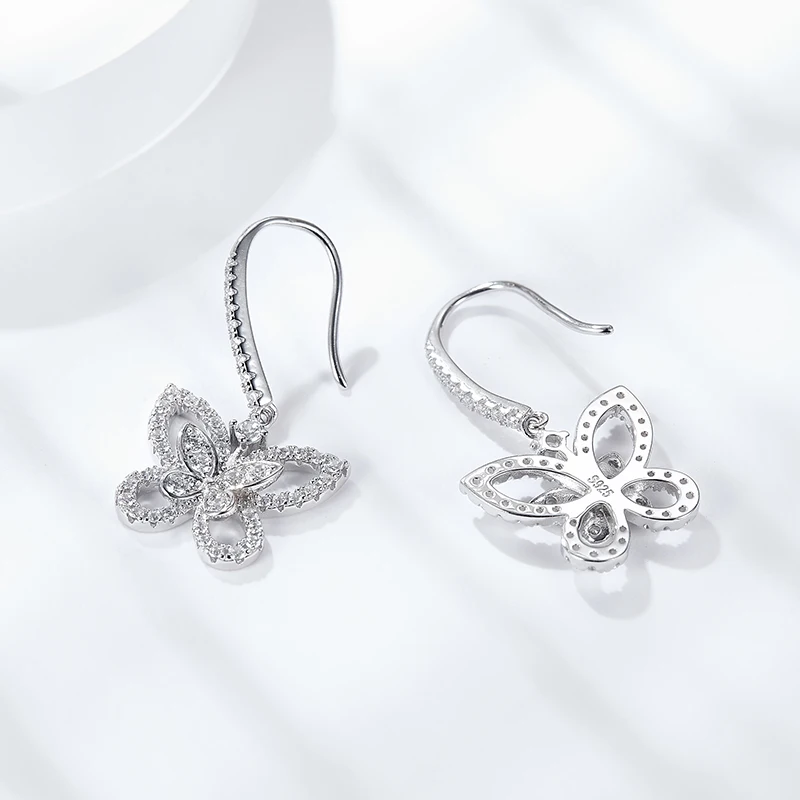 ZYLIFELOVE-2022 Summer New Graf Phantom Series Butterfly Earrings Full Diamond Moussain Earhook Luxury Women's Earrings