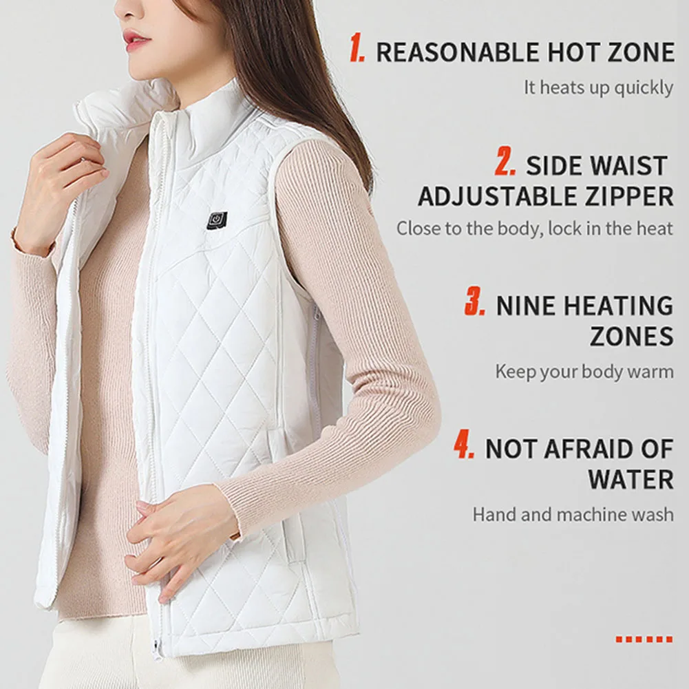 Женская куртка с подогревом жилет электроподогревом и зарядкой через USB умный