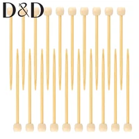 20pcs bamboo marking pins smooth single pointed knitting needles 2 75 inch weaving marking needles crochet tools for diy crafts