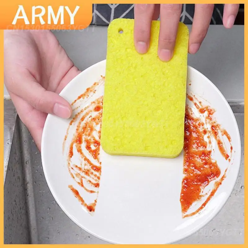 

Губка для мытья посуды, быстрая очистка пятен, имитация сжатой древесной целлюлозы, хлопчатобумажная салфетка для мытья посуды, губка, салф...