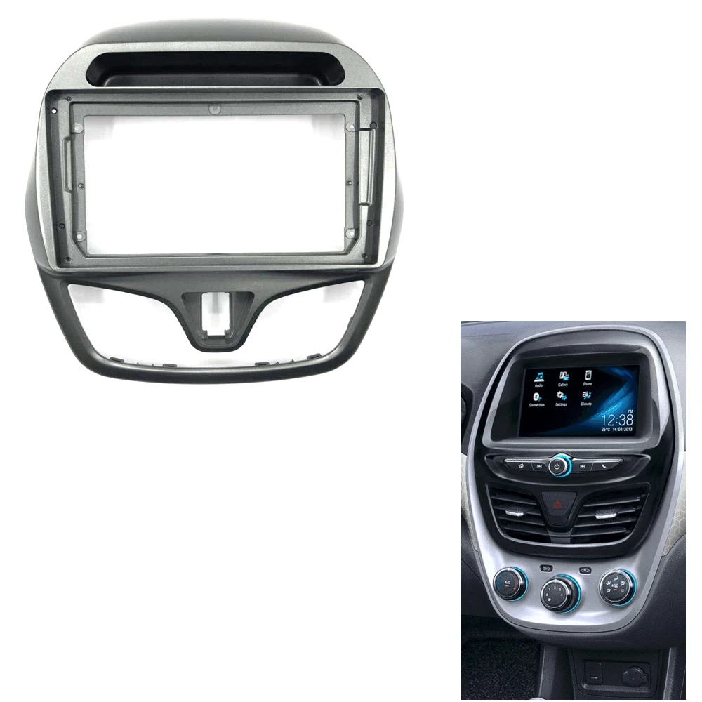 

Car Radio Fascia for 2015 DAEWOO MATIZ/ CHEVROLET SPARK/ BEAT 9 inch Stereo Panel Dashboard Kit Refitting Installation Frame