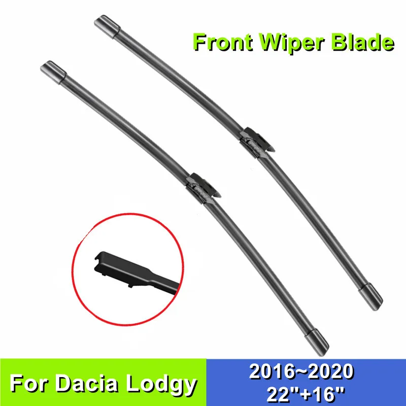 

Wiper Blade For Dacia Lodgy 22"+16" Car Windshield Windscreen 2016 2017 2018 2019 2020