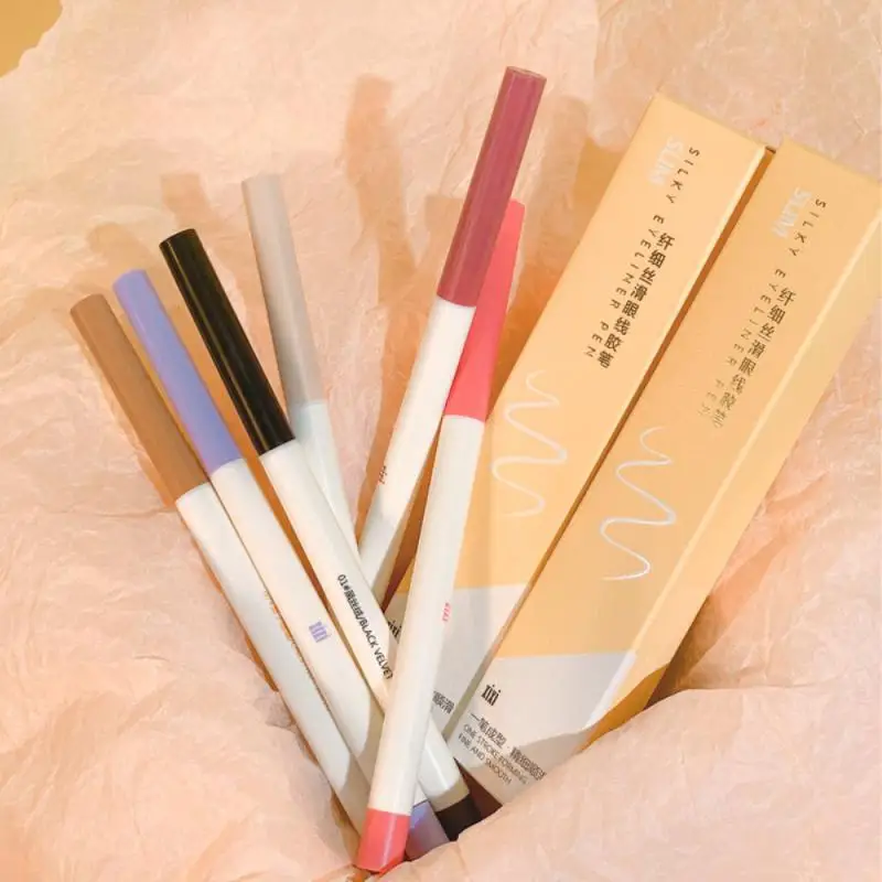 Новая быстросохнущая водостойкая Тонкая шелковая подводка xixi для век Стойкая не