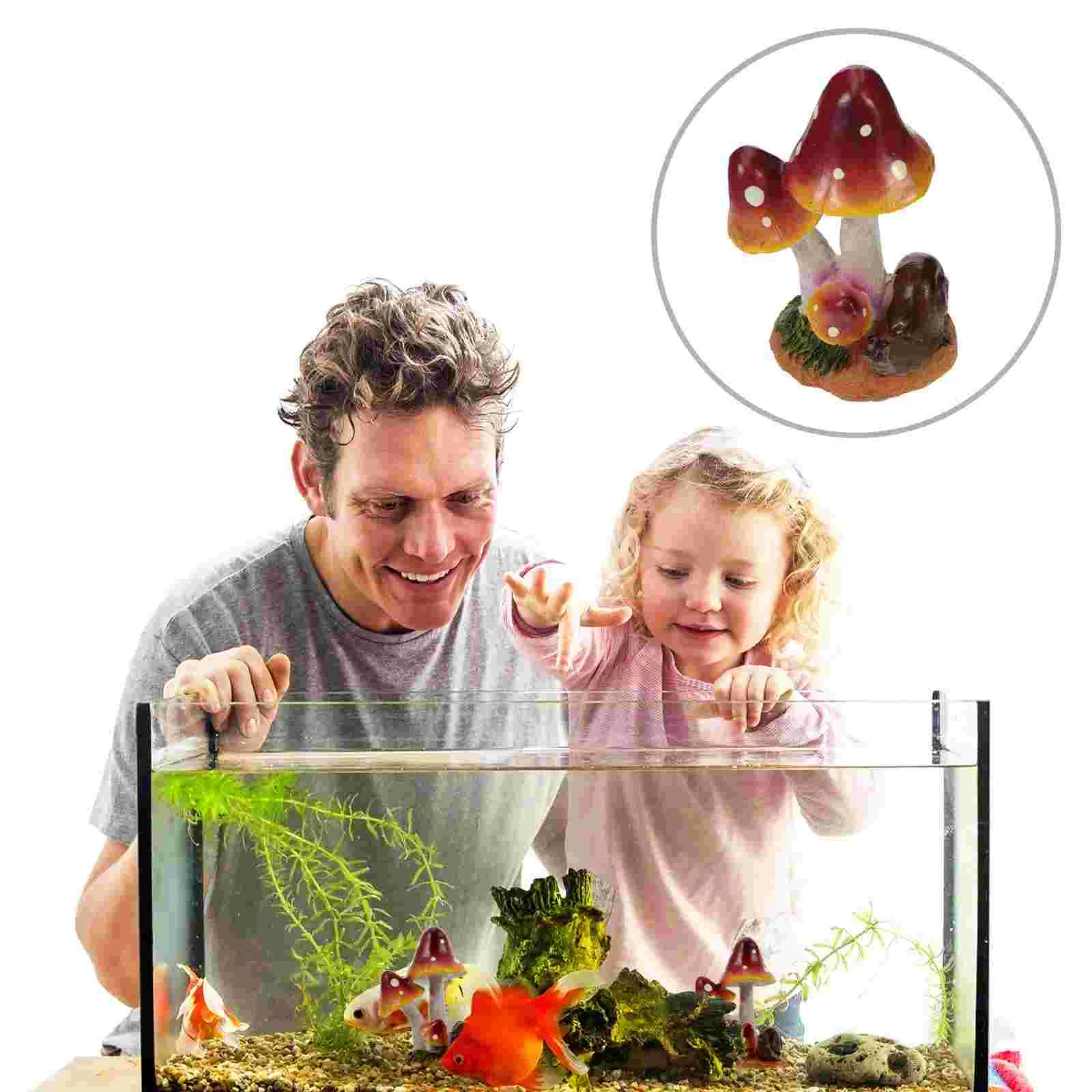 

Mushroom Resin Mushrooms Miniature Decor Ornament Statue Crafts Terrarium Tiny Garden Ornaments Lawn Mini Aquarium Figurines