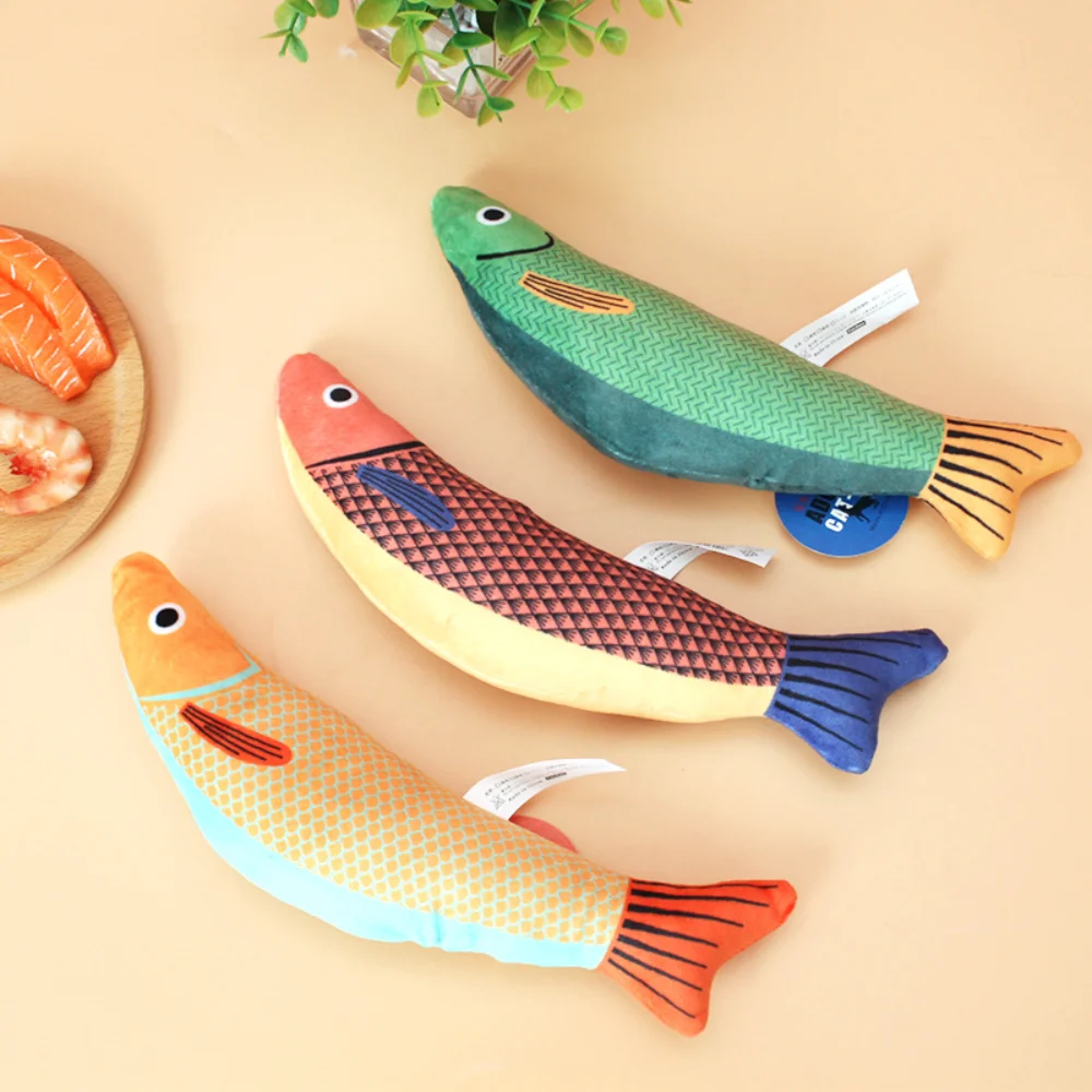 

Cat Toy Catnip Seafood Fish Self-Hi Safety Grinding Teeth Bite Resistant Cat Artifact Kitty Interactive Plush Toys Pet Products