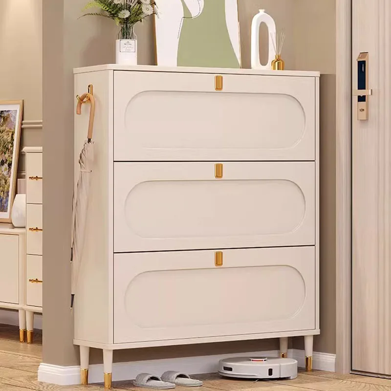 

Turnable European Shoe Rack Dust Proof Organization Storage Shoe Cabinet Ultra Thin Zapateras Organizador Home Furnitures