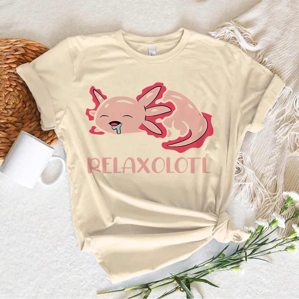 Топ Ajolote Axolotl женская футболка с японским аниме Харадзюку японская одежда для