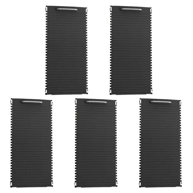 

5X Car Inner Indoor Centre Console Roller Blind Cover For -Mercedes C/E-Calss W204 S204 W212 S212 A20468076079051 Black