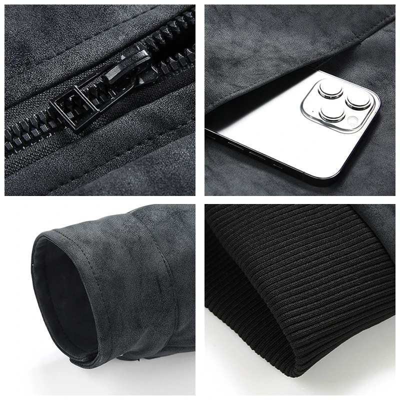 2024 мужские топы с утолщенным откидным воротником в стиле ретро новинка простота