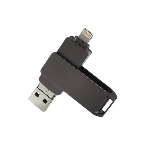 Металлический OTG USB флеш-накопитель STmagic для iphone, ipad, флеш-накопитель USB 256, 128 ГБ, 64 ГБ, 32 ГБ, ГБ, 3 в 1, карта памяти для IOS, Android, ПК