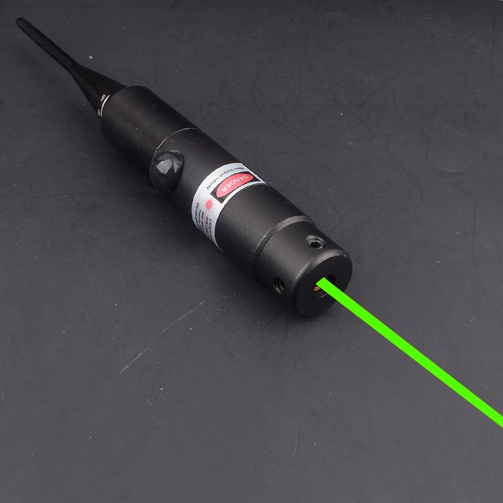 

Tactical Hunting Green Red Laser Boresighter Kits Green Red Dot Bore Sight for .177 to .50 Caliber Riflescope with On Off Switch