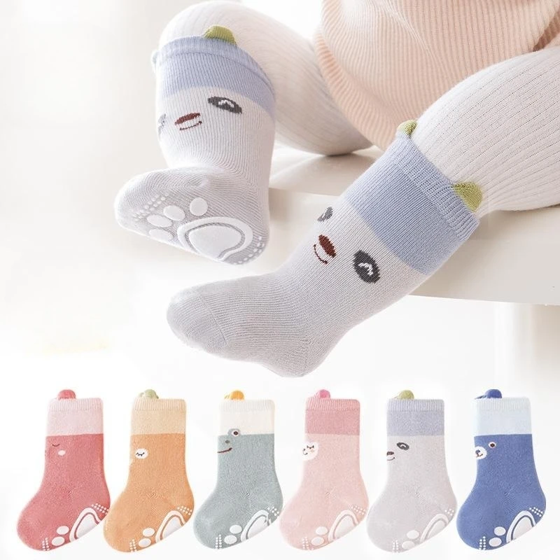 Носки детские из чесаного хлопка, 3 пары, 0,5 года