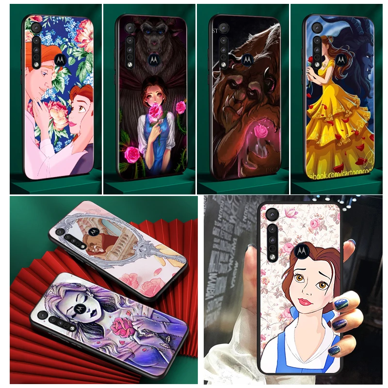 

Beauty And the Beast Belle Phone Case Black For Motorola Moto G71 Edge G60 S G9 G8 20 E20 E7i E6i E6S Plus G Power One Fusion