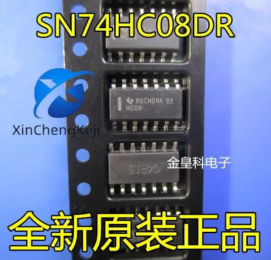 30 шт. Оригинальный Новый SN74HC08DR 74HC08D HC08 SOP-14 Logic IC Texas