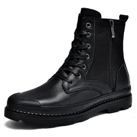 Best Selling Men Tactical Boots Black Plus Size Work Boots For Mens Brand Fashion Zip Army Combat Men Boots Brand Casual Shoes