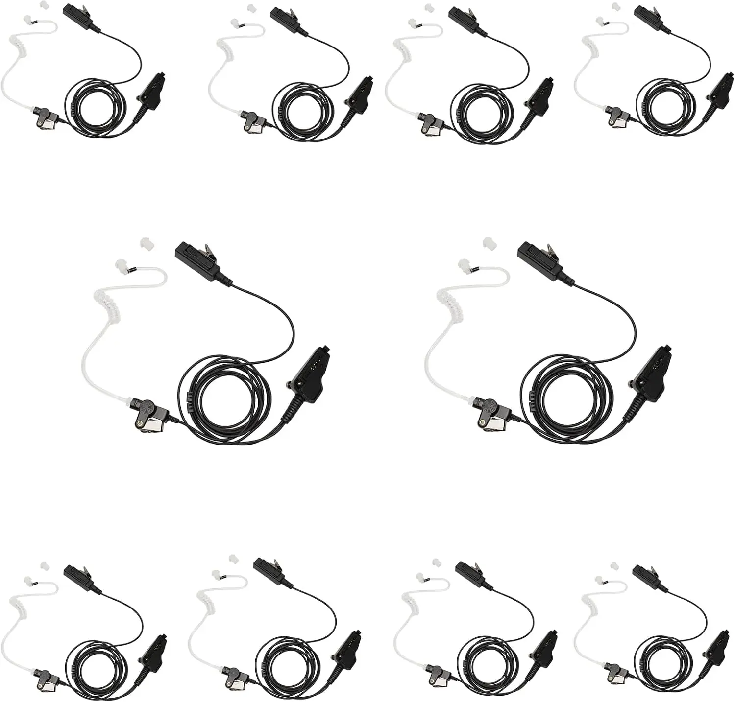 Фото Гарнитура с микрофоном и кнопкой PTT, совместимая с Kenwood NX-200 NX-300 NX-210 NX-3300 TK-3180 NX5200 TK-5300 NX-5400 K2 TK-280 TK29 №1