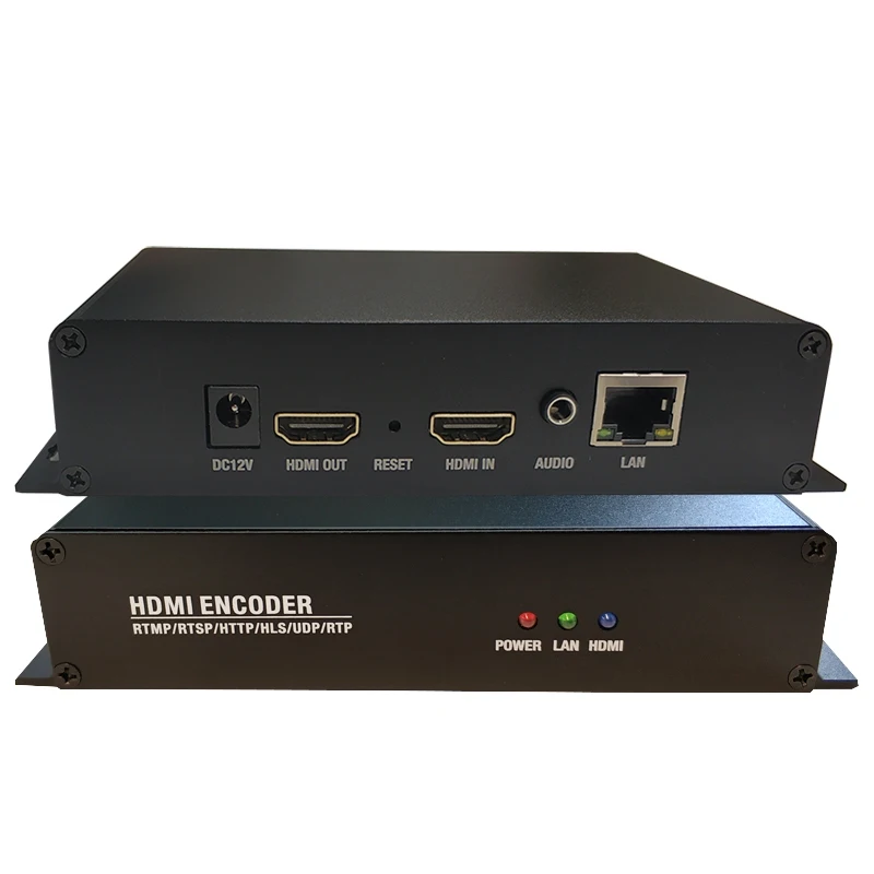 

HDMI to IP H.265/H.264 video Encoder with HDMI Loopout by HTTP RTSP RTMP/RTMPS UDP SRT ONVIF