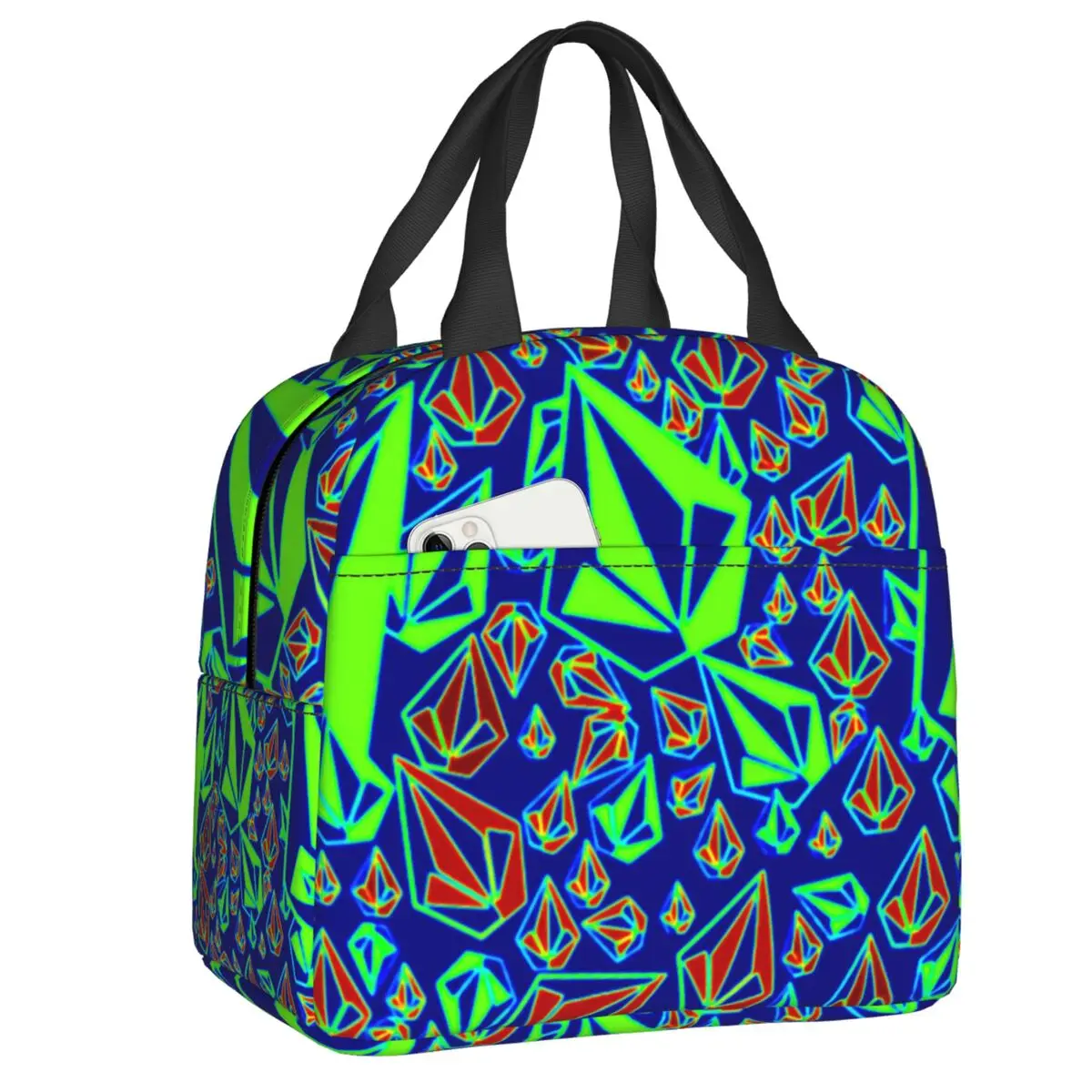 Персонализированные изолированные ланч-пакеты Volcoms Boardsports с каменным рисунком