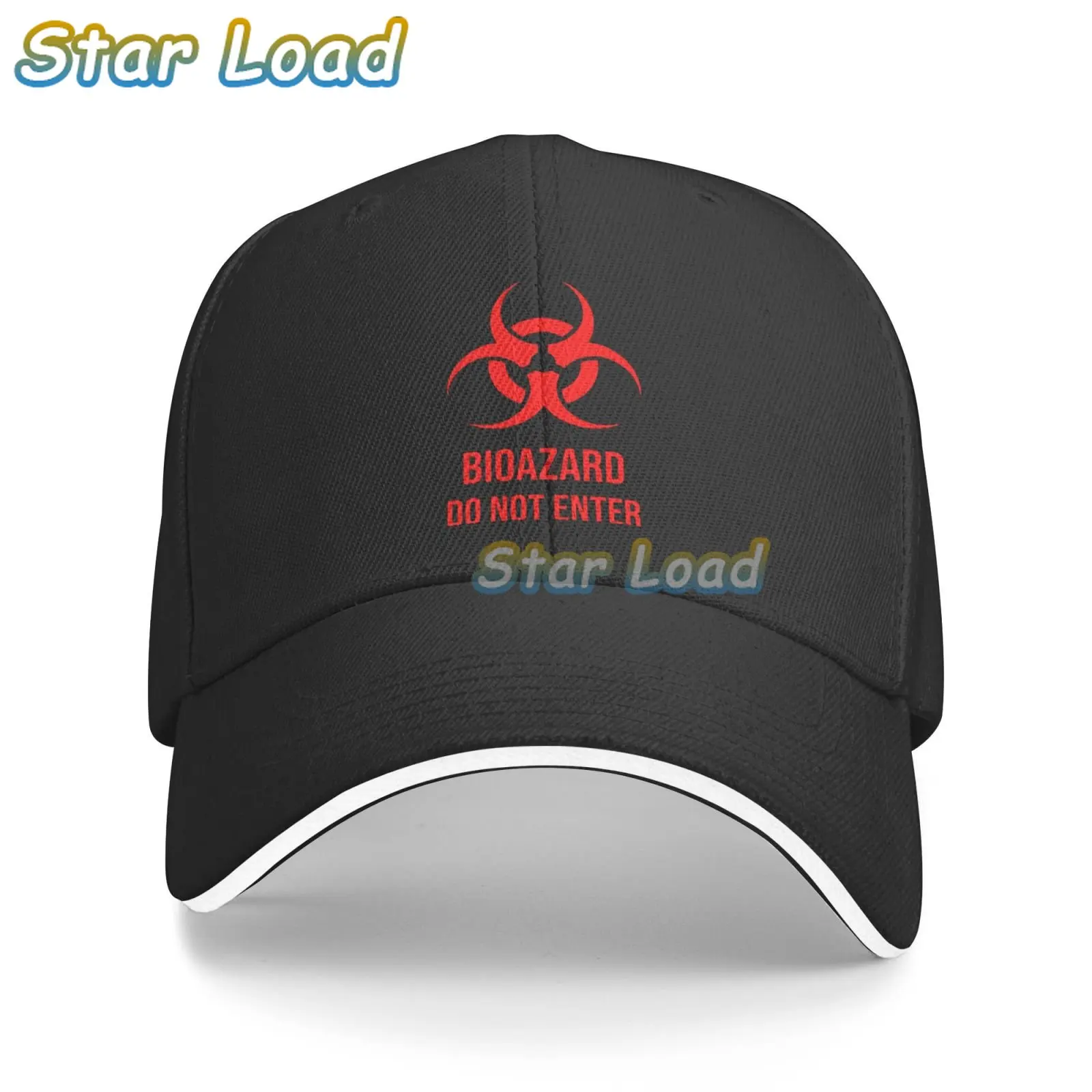 

Custom Bioazard Do Not Enter Game ResidentEvil Logo Baseball Cap Men Women Adjustable Coder Dad Hat for Unisex
