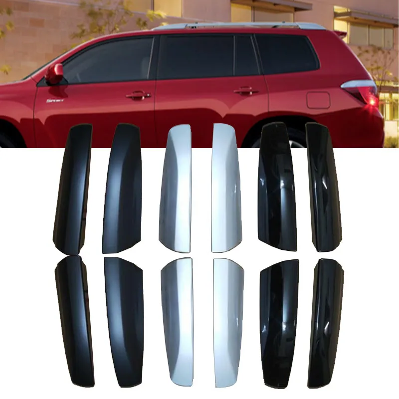 Rack For Toyota Highlander 2009 2010 2011 2012 2013 Bar Rail End Cover Shell Cap Trim