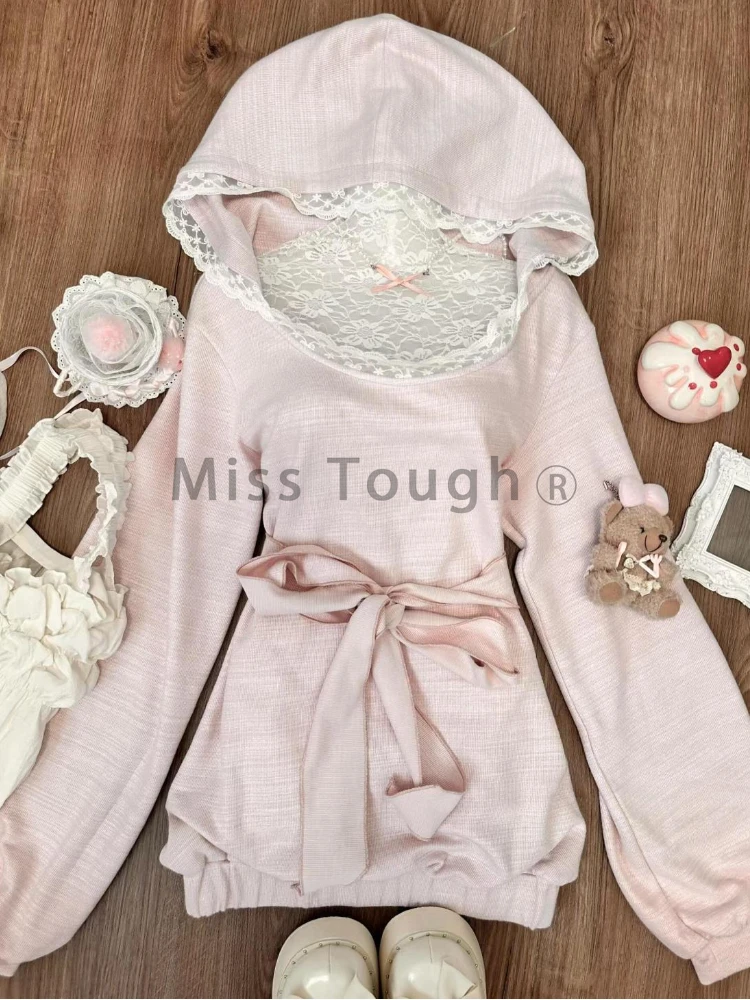 Женское однотонное платье с длинным рукавом и капюшоном