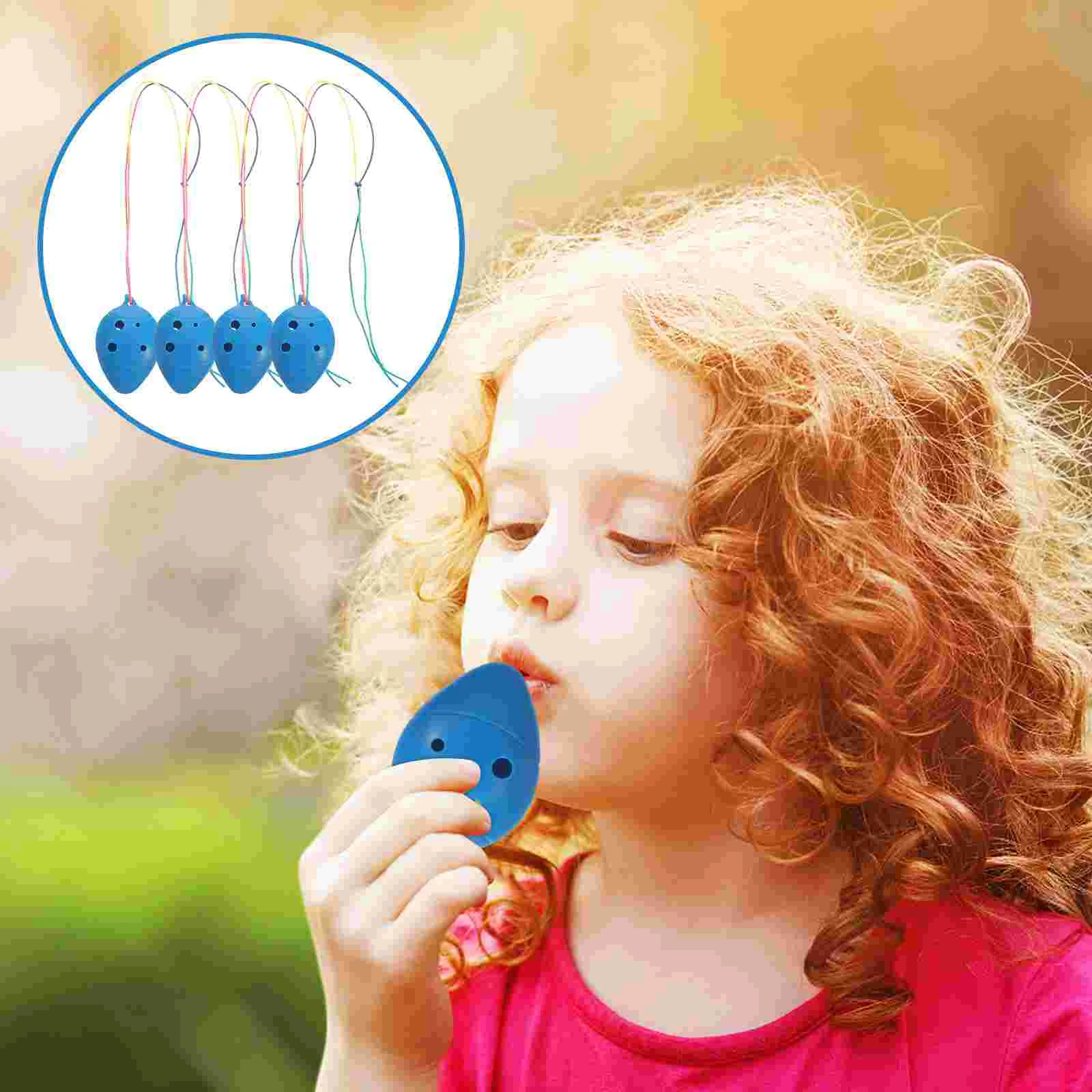 

4 Pcs Kids Decor Mini Ocarina Gift Beginner 6-hole Decorative Music Instrument Practice Child