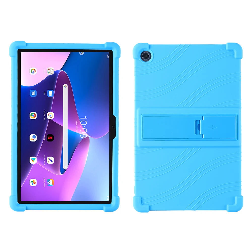 Фото Силиконовый чехол-подставка для Lenovo Tab M10 Plus Gen 3 10,6 дюйма M10Plus 3-го поколения TB125 TB128 Tb128FU Tb128XU, мягкий противоударный чехол №2