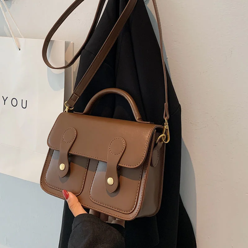 

Осень 2023, винтажные маленькие кожаные сумки через плечо, сумка-мессенджер для женщин, роскошная дизайнерская сумка, женские кожаные сумки н...