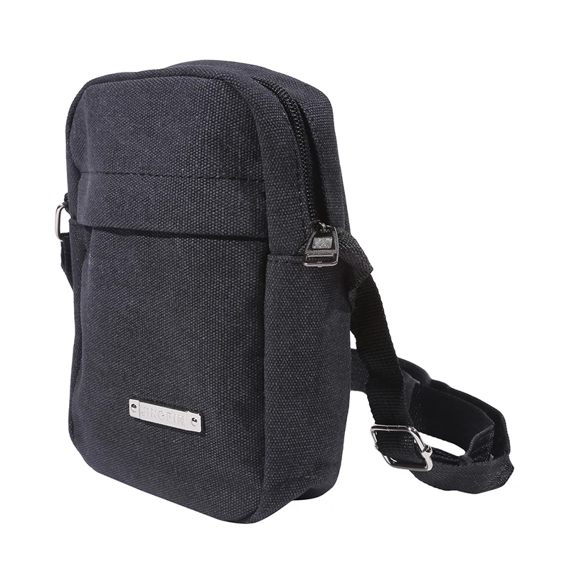 Мужская Повседневная Мини-сумка Через Плечо Из Полиэстера На Молнии Унисекс